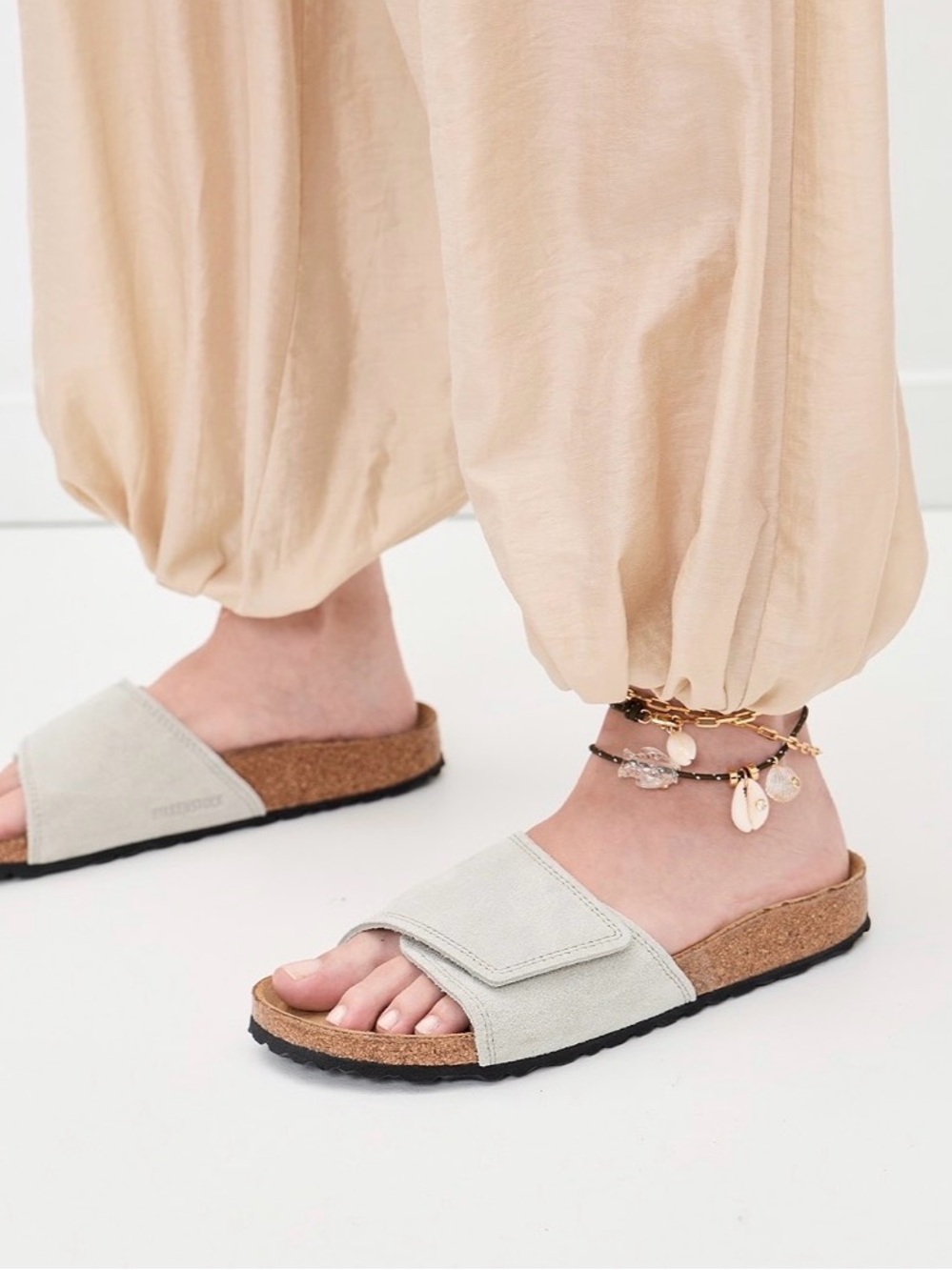 NWOB Birkenstock Sylt Slide Sandals in Oyster size 39
